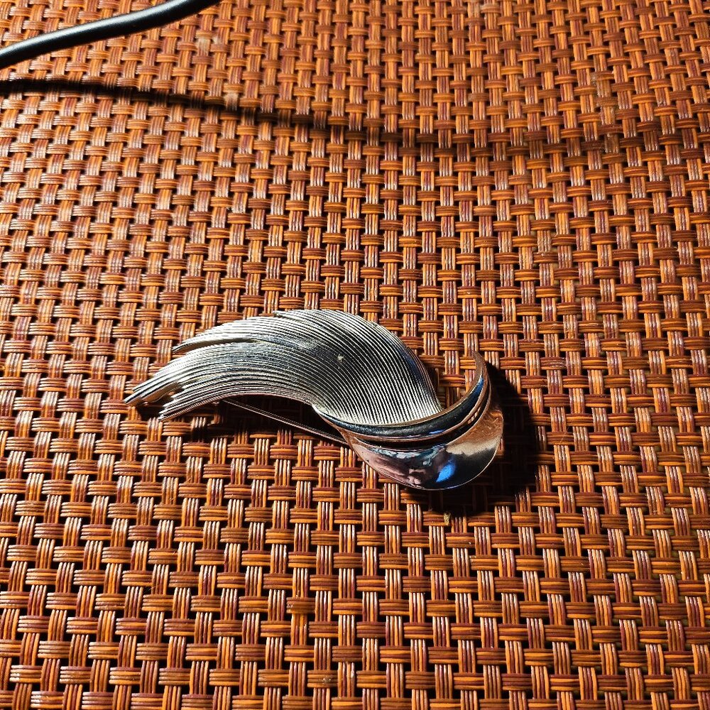 Trifari Crown Wing Feather